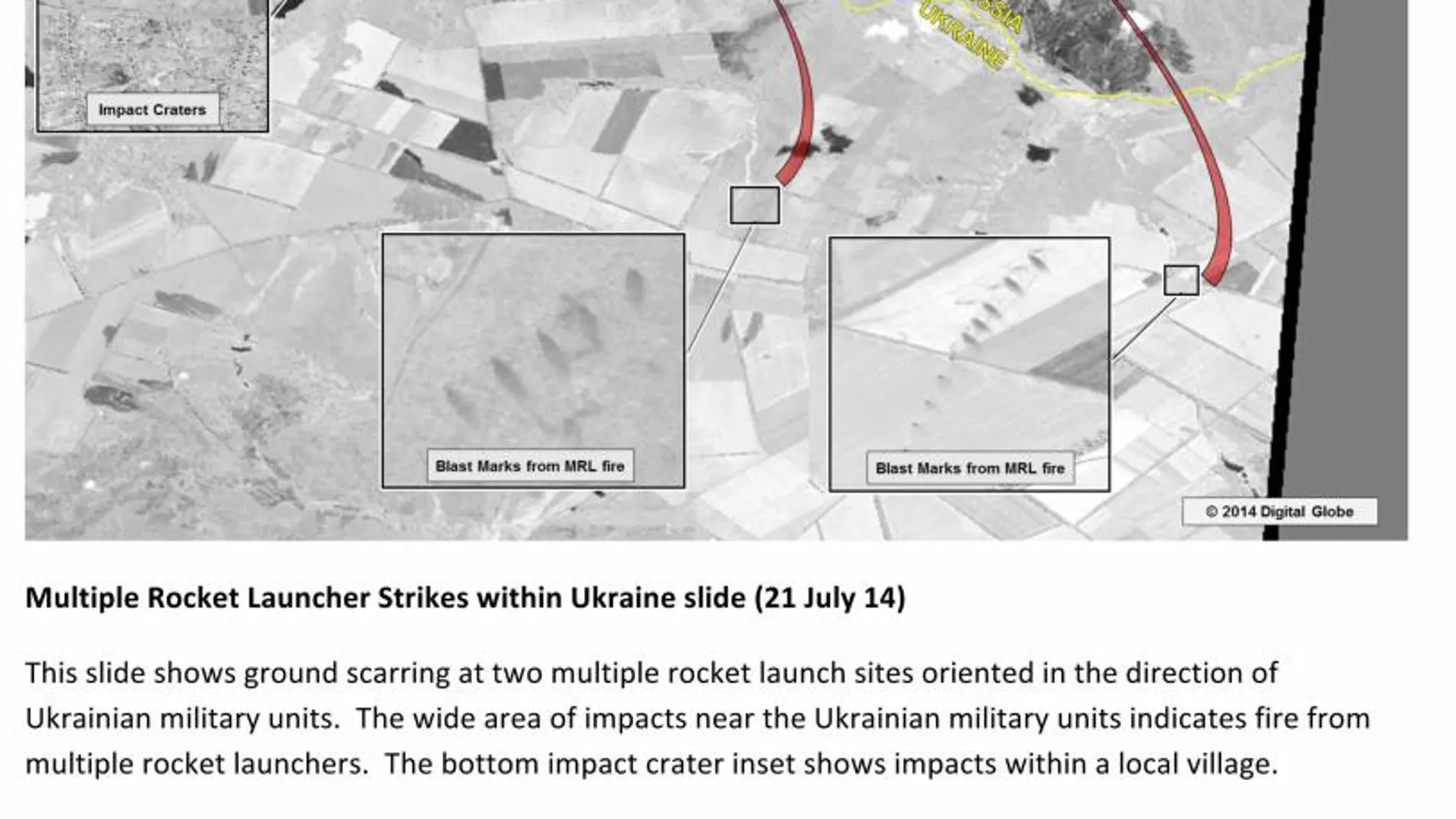 EEUU revela imágenes para probar que Rusia ataca Ucrania desde su territorio