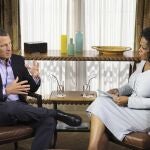 Armstrong en una entrevista exclusiva con la periodista Oprah Winfrey