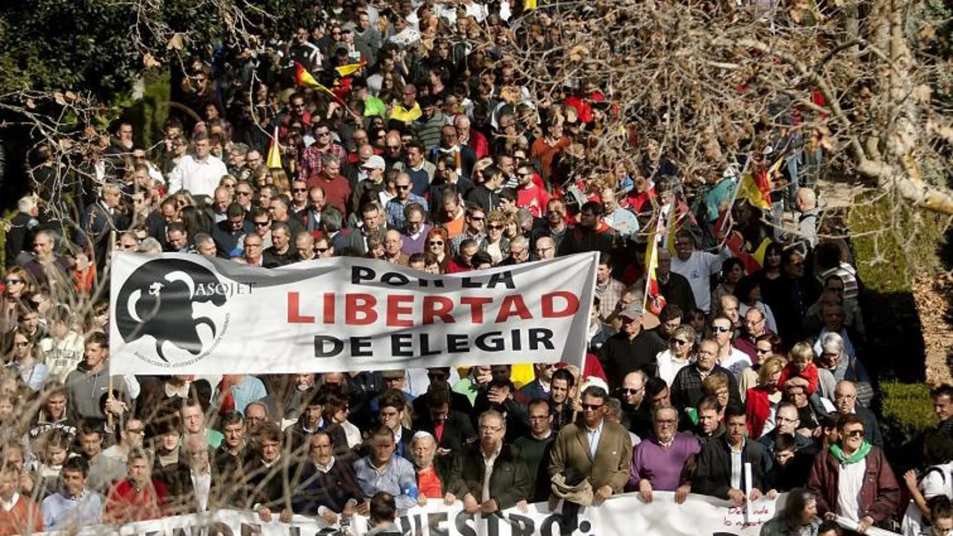 Imagen de la multitud presente en Castellón esta mañana