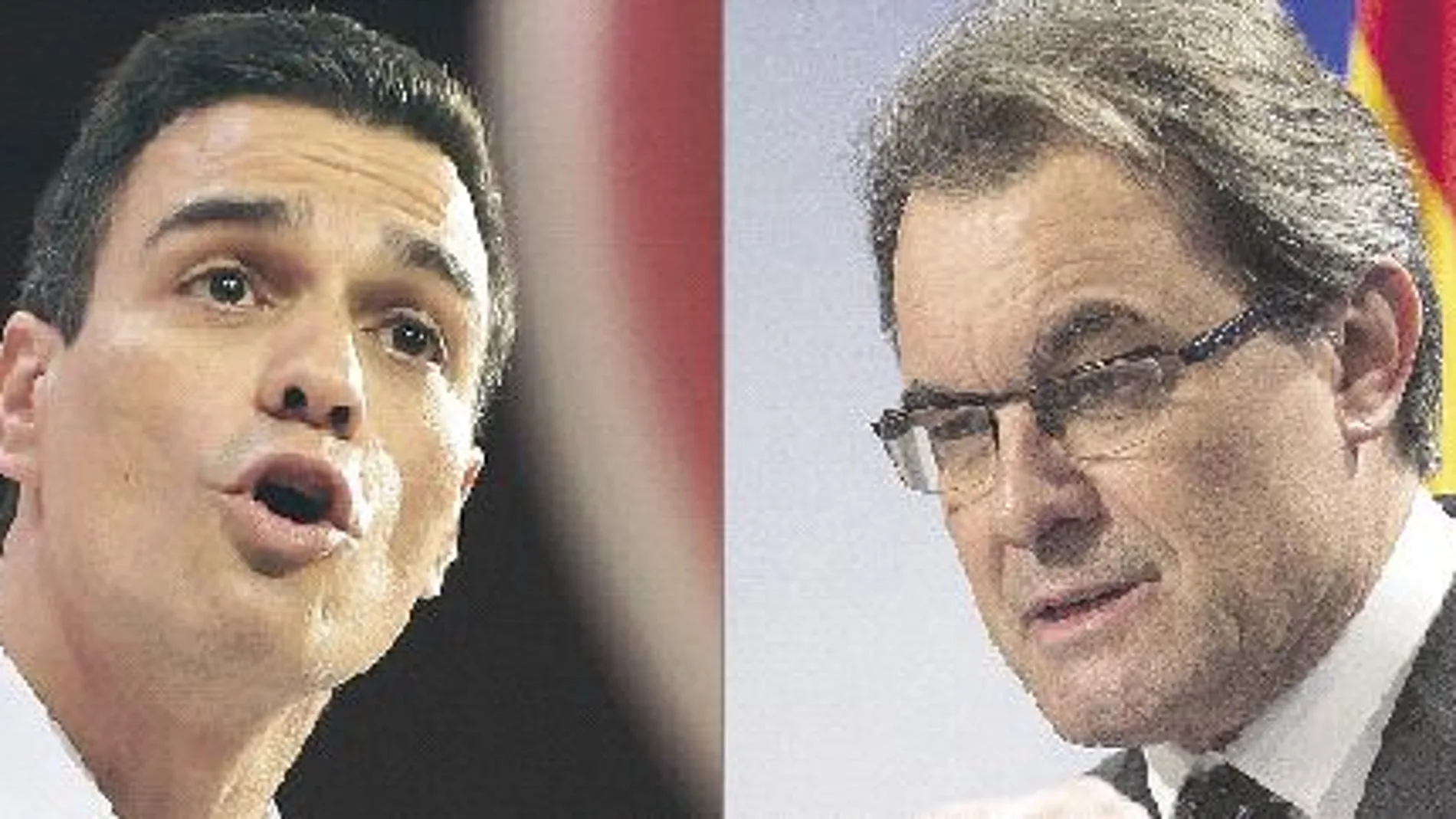 Pedro Sánchez y Artur Mas