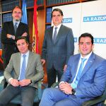 De izquierda a derecha, José Luis Casado y Manuel Alonso. Sentados, Ignacio Blanco y Carlos Díez