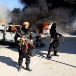 Miembros del Estado Islámico en Siria.