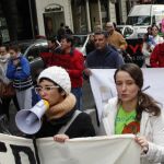 Manifestación en Madrid de Projecte liberal illes balears- Proyecto liberal español en contra de la ejecución de Excalibur