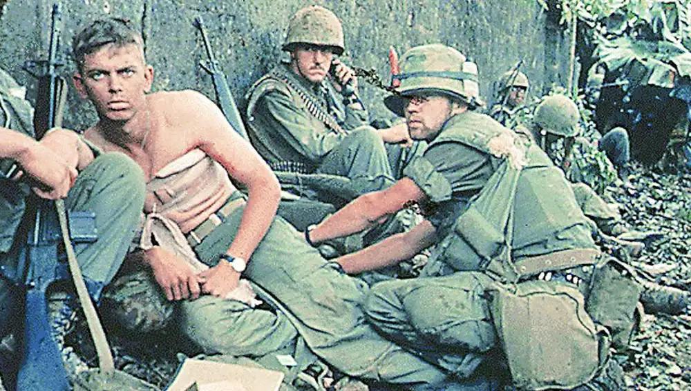 Soldados durante el conflicto en Vietnam