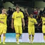 Giovani Dos Santos celebra la consecución del primer gol de su equipo ante el Celta.