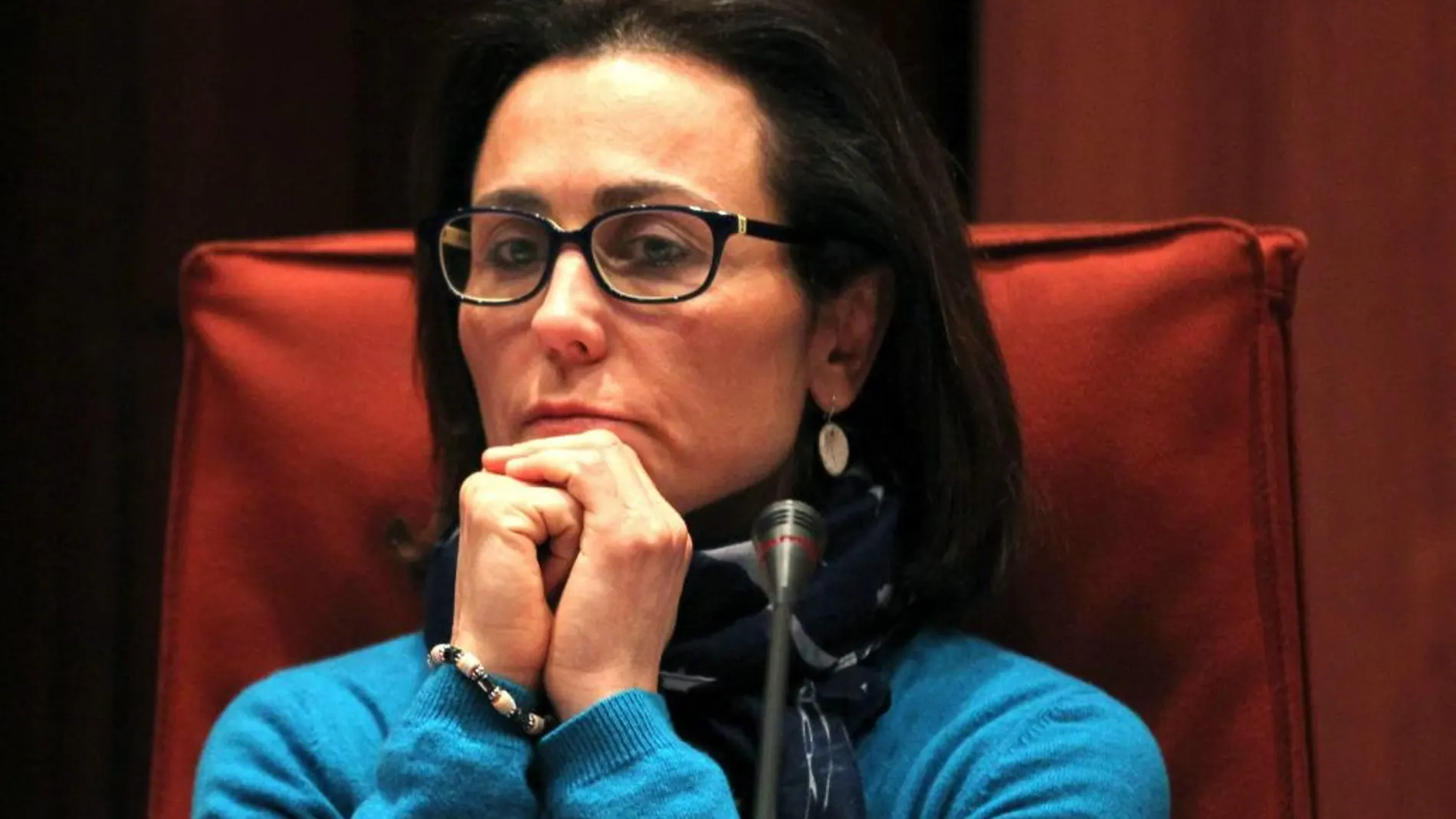 Mireia Pujol durante su comparecencia en el Parlament