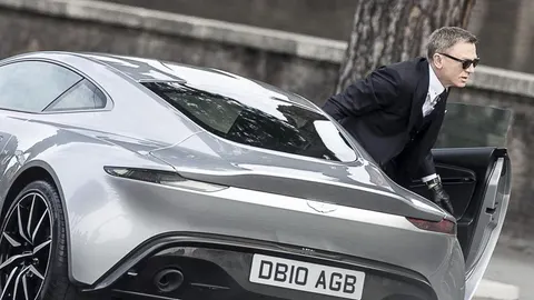 Daniel Craig durante el rodaje de 'Spectre' in Roma.