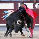 José María Manzanares remata con un pase de pecho al quinto de la tarde
