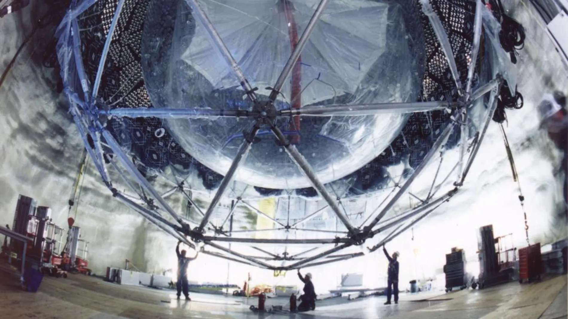 El detector de neutrinos Super K, en Japón