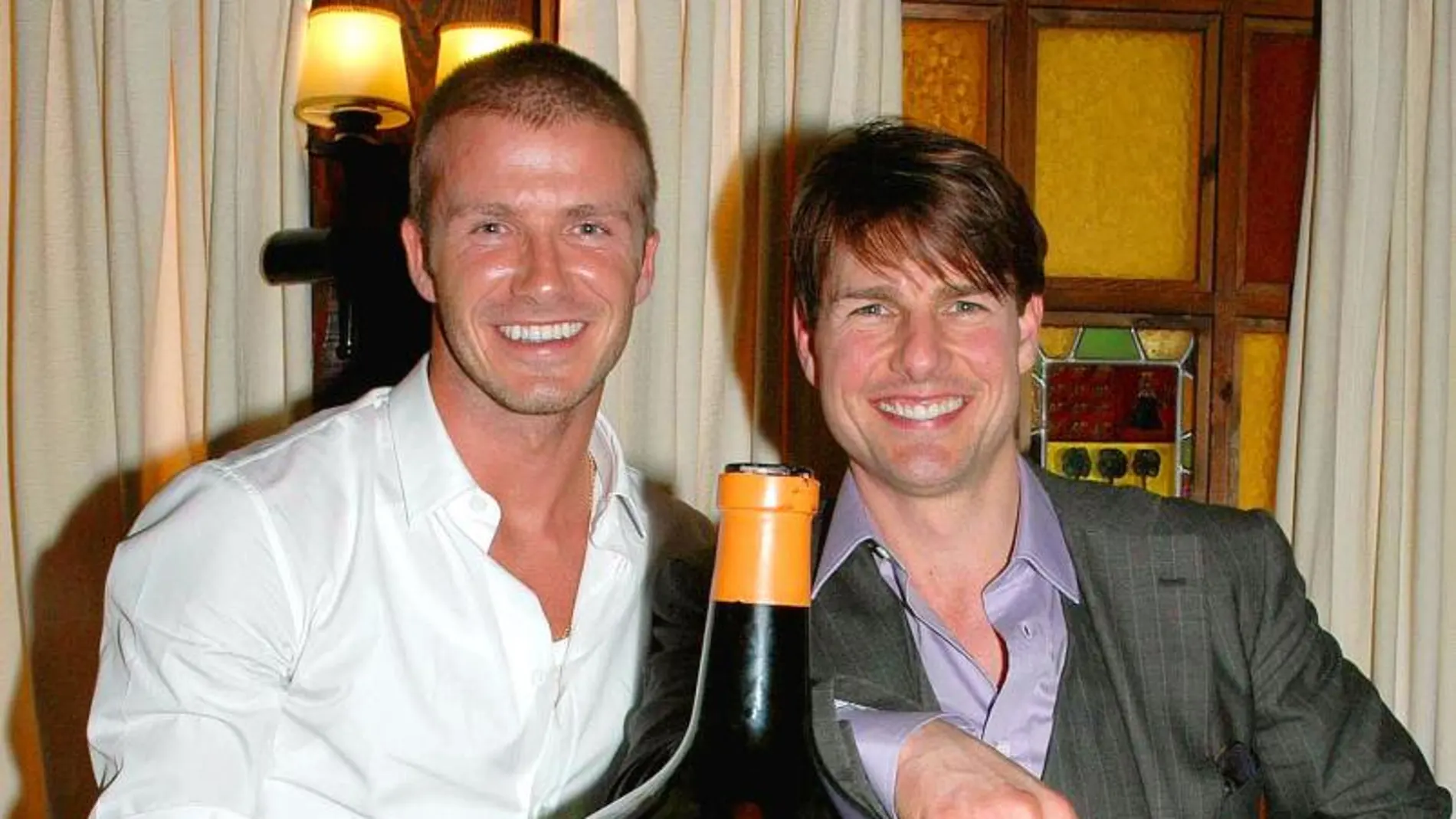Imagen de archivo de David Beckham con Tom Cruise en madrid