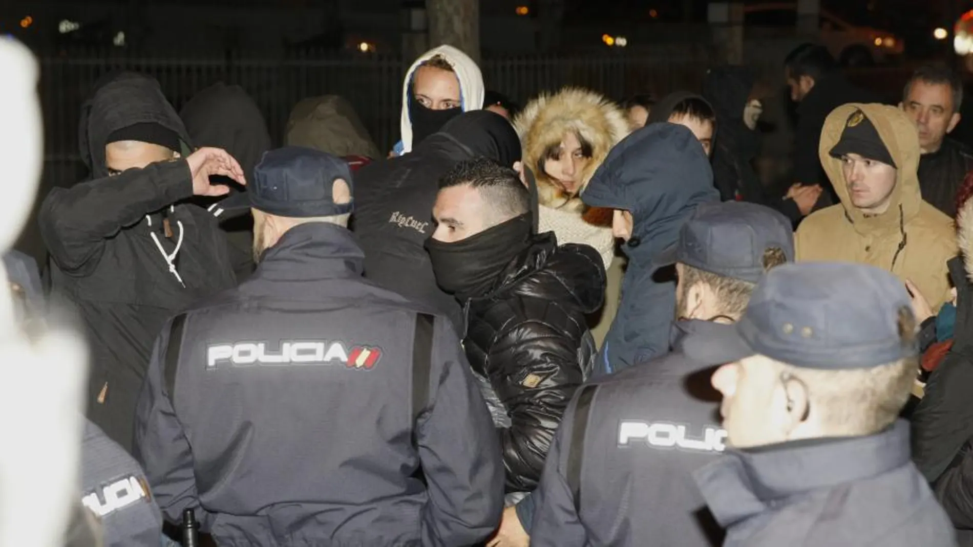 Los detenidos tras ser puestos en libertad