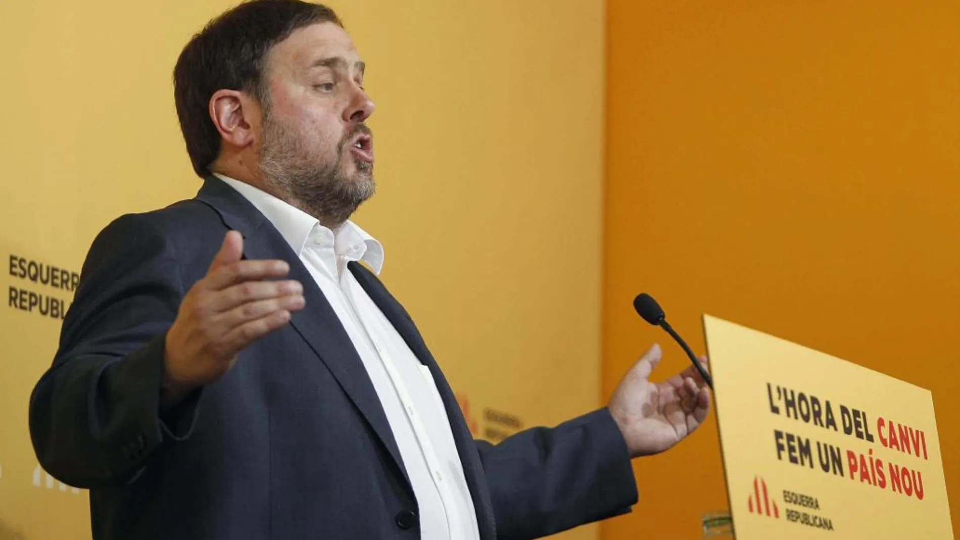 El líder de Esquerra, Oriol Junqueras
