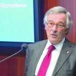 El alcalde de Barcelona, Xavier Trias, pronunció ayer su habitual discurso anual en el Colegio de Periodistas