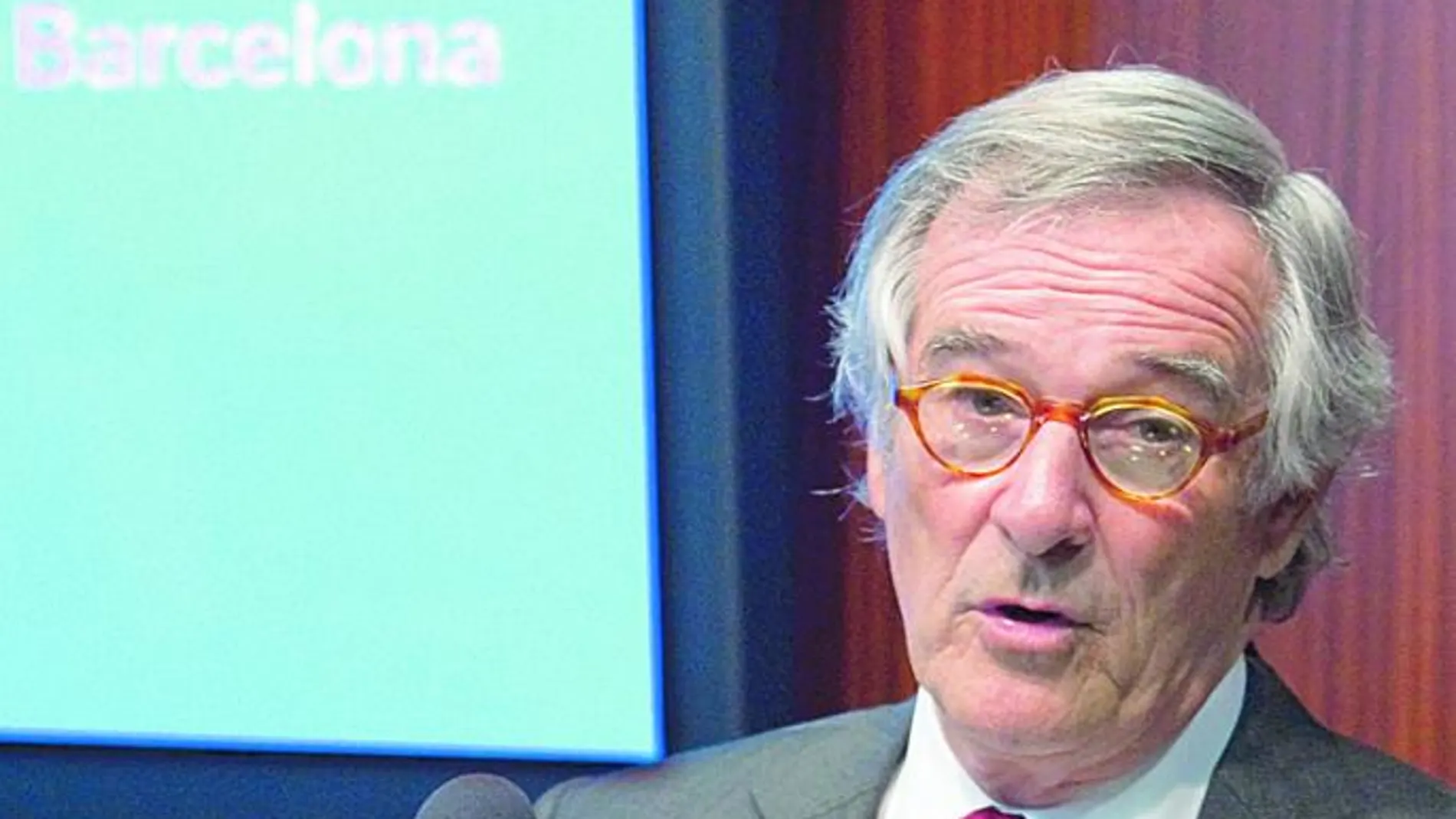 El alcalde de Barcelona, Xavier Trias, pronunció ayer su habitual discurso anual en el Colegio de Periodistas