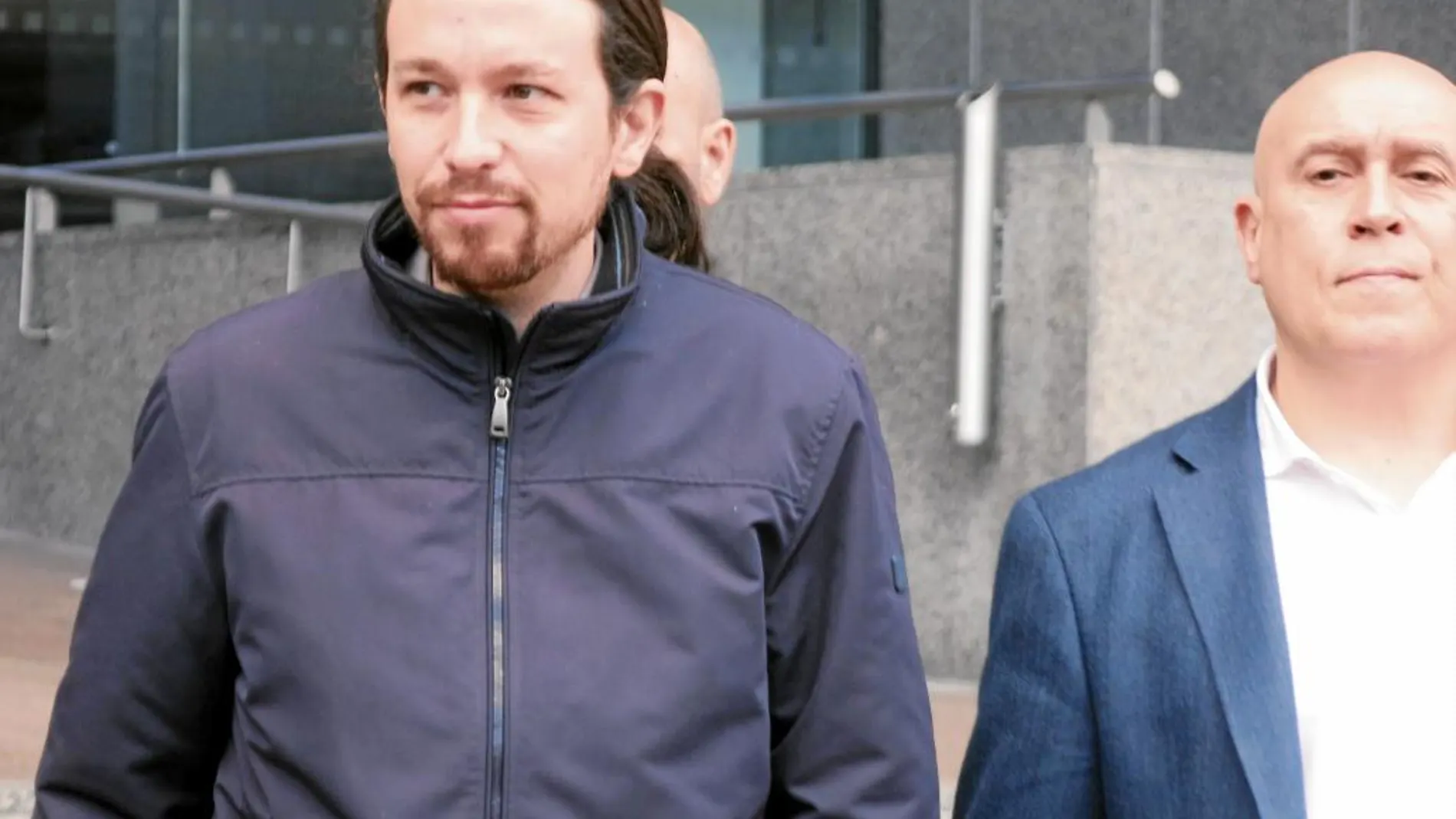 El líder de Podemos, Pablo Iglesias, en Bruselas