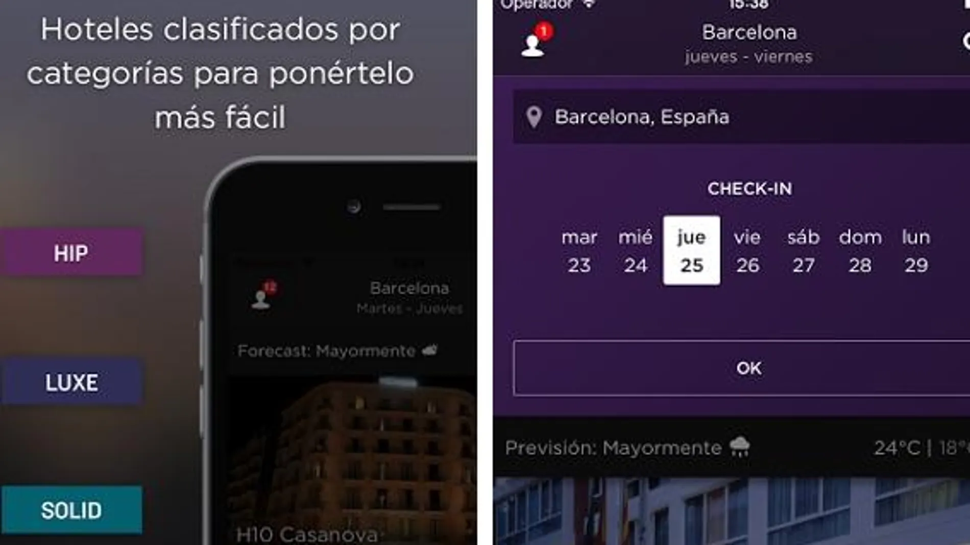 Ya puedes reservar con una semana de antelación en Hotel Tonight