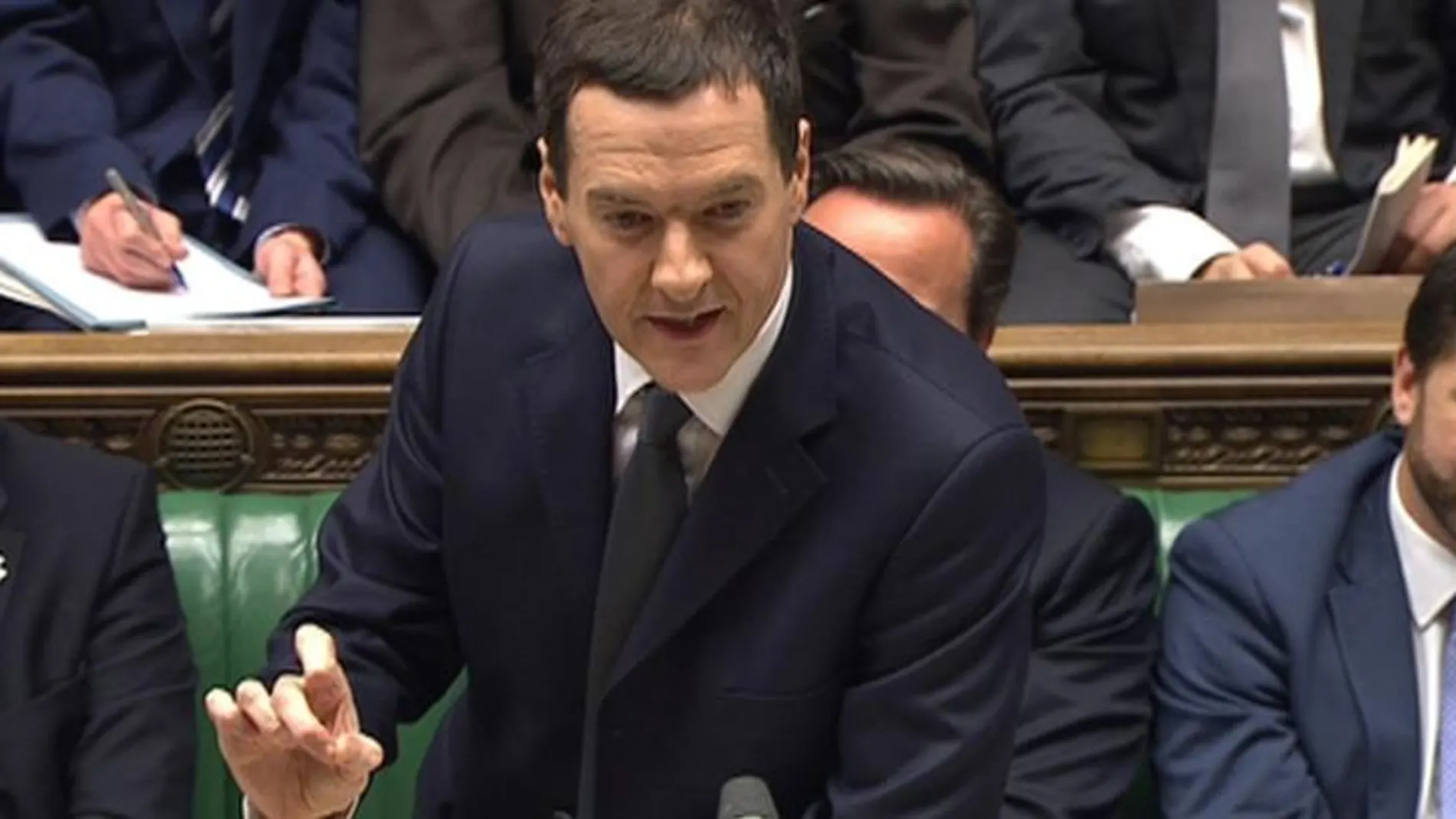 George Osborne, en el Parlamento Británico durante la llamada Declaración de Otoño