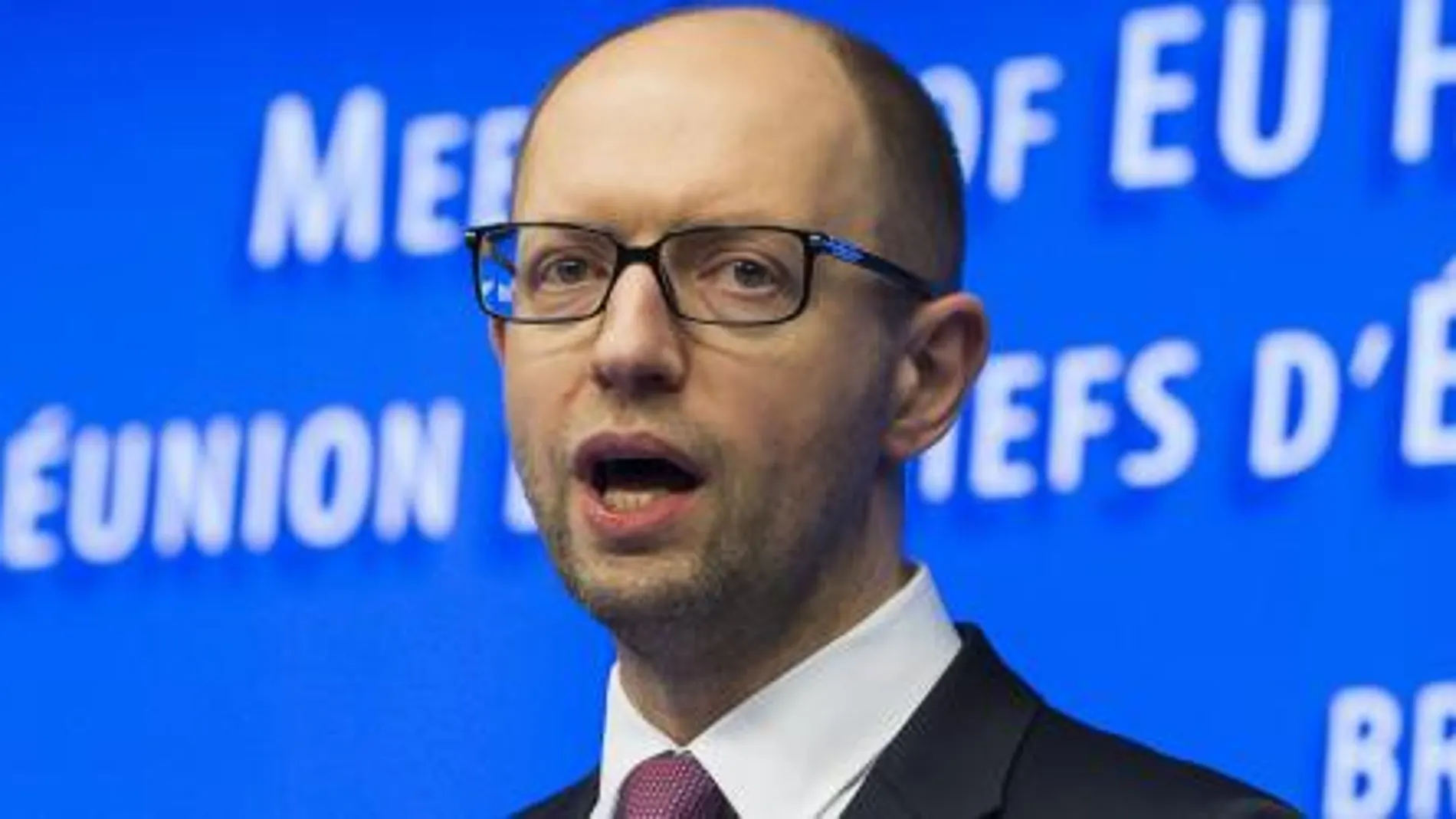 El dimitido primer ministro interino de Ucrania, Arseni Yatsenyuk.