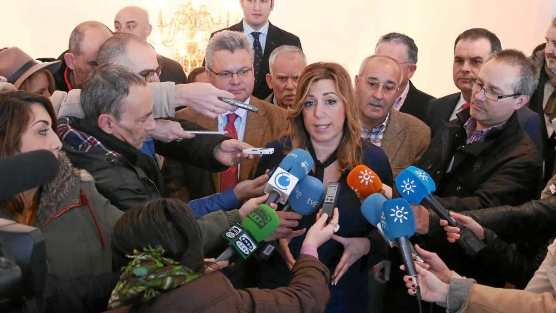 Susana Díaz aseguró ayer a los medios que no conocía la destitución