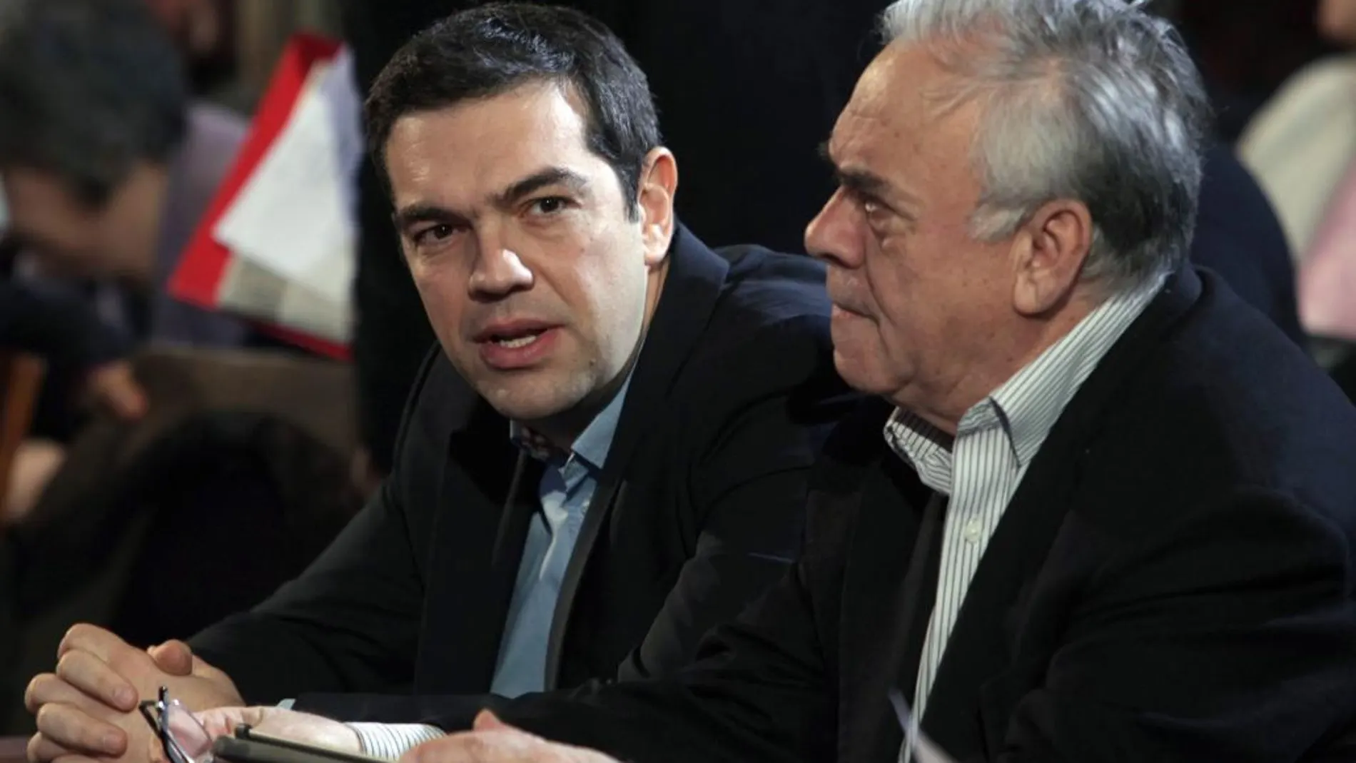 Alexis Tsipras y Giannis Dragasakis