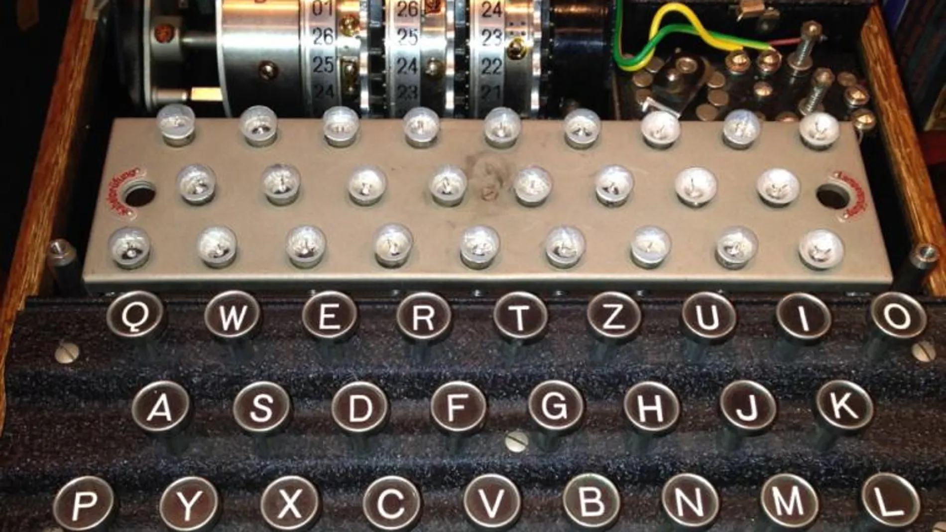 Máquina Enigma de la Biblioteca Walker de la Historia de la Imaginación Humana (Connecticut)