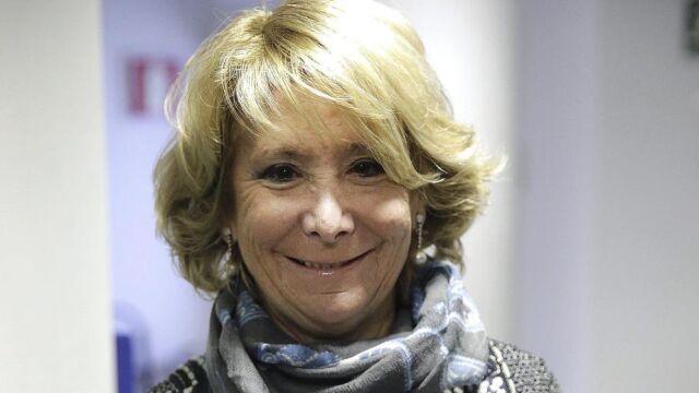 La presidenta del PP de Madrid, Esperanza Aguirre