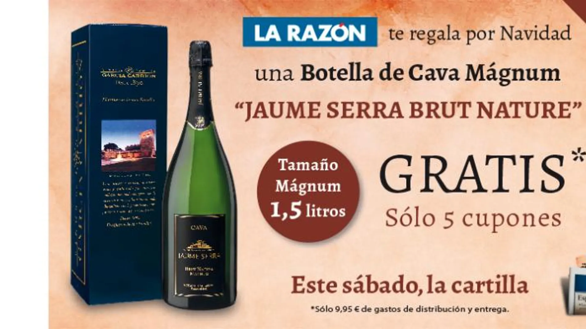 Caja de 3 botellas de Cava Mágnum “Jaume Serra Brut Nature”
