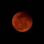 La luna llena se volvió roja durante el eclipse de luna que apenas duró cinco minutos.