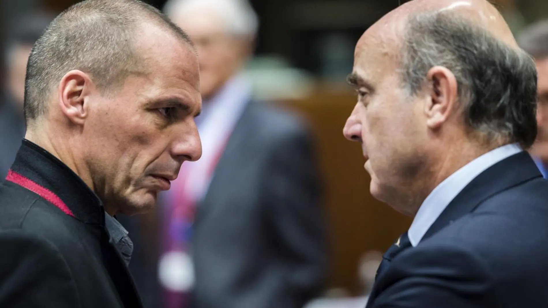 Yanis Varoufakis con Luis de Guindos