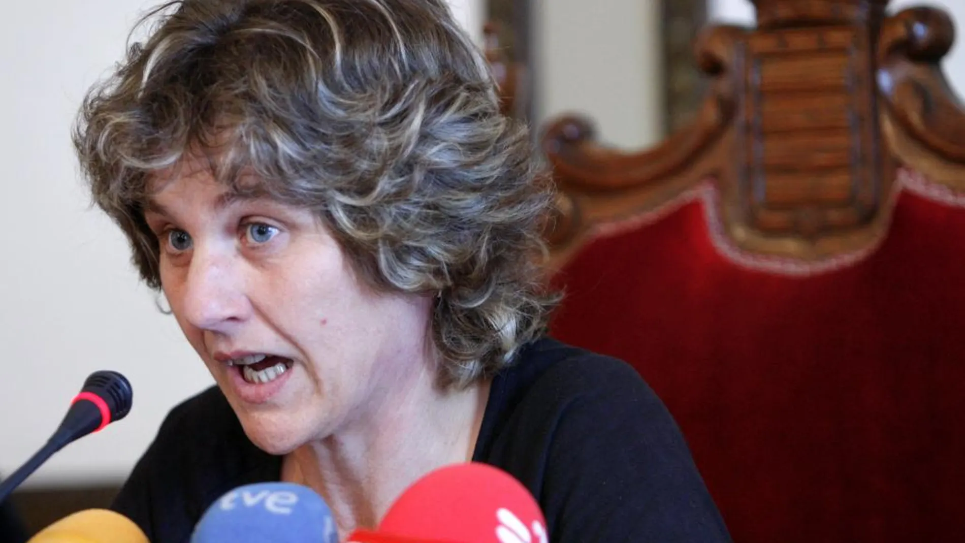 La alcaldesa de Andoain, Ana Carrere (EH Bildu)