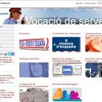 Imagen de la web de los Mossos en la que puede verse que no hay opción a verla en castellano