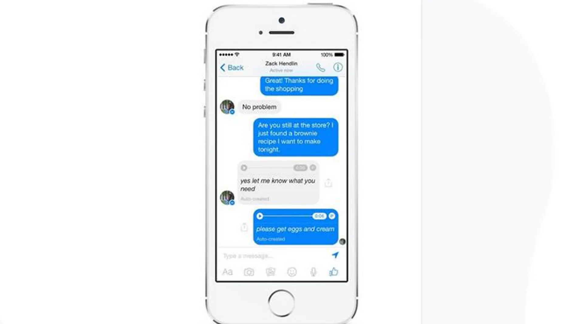 «Facebook Messenger» añadirá la función de convertir mensajes de voz en texto