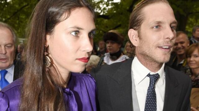 Andrea Casiraghi y Tatiana Santodomingo durante la boda de María Theresia von Thurn