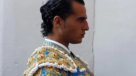 Fandiño, en el patio de cuadrillas de la plaza de toros de Santander