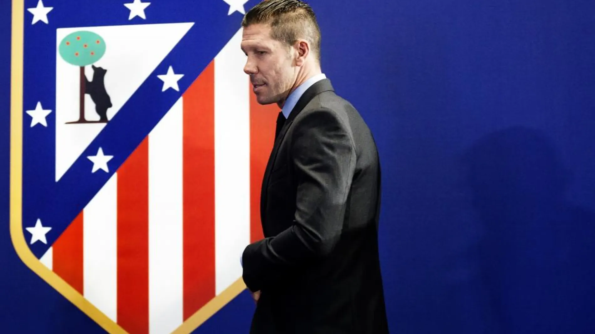 El entrenador argentino del Atlético de Madrid Diego Pablo Simeone