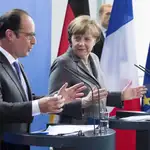  Merkel y Hollande refuerzan eje franco-alemán, hermanados por tragedia aérea