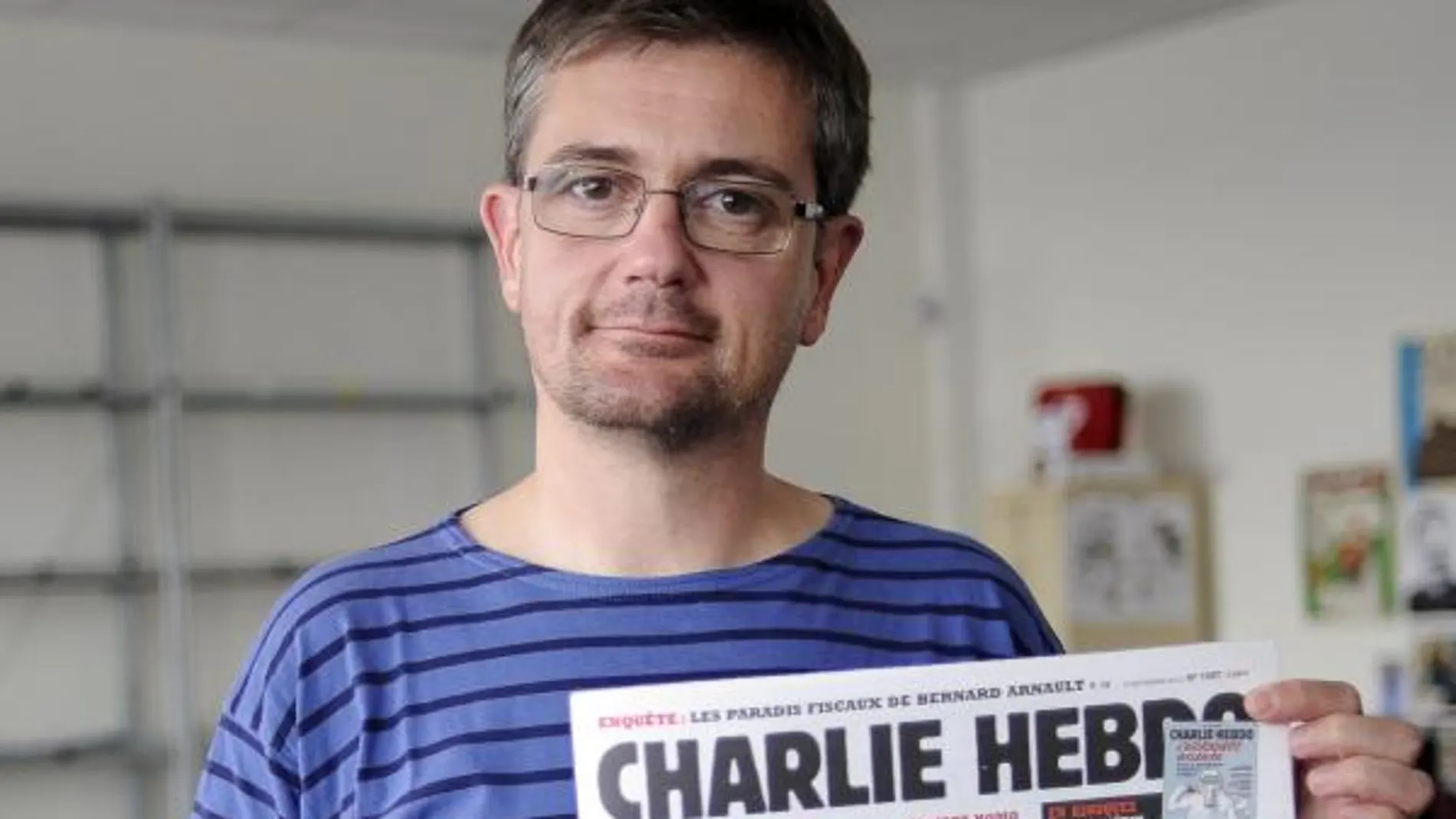 Imagen de archivo del director del periódico satírico francés "Charlie Hebdo", Charb