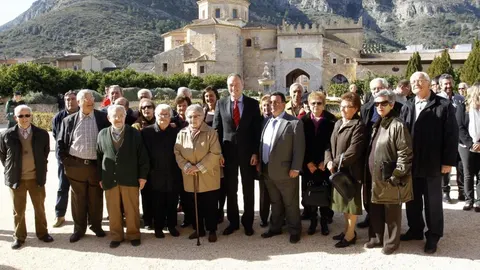 Fabra en su visita al Monasterio.