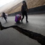 Efectos de un terremoto registrado en el norte de Chile el pasado mes de abril