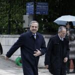El primer ministro griego, Andonis Samaras, ayer, en Atenas