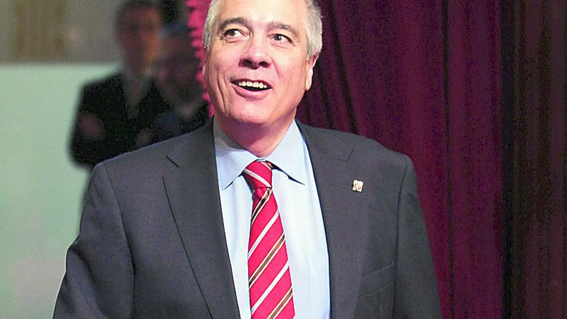 El líder del PSC, Pere Navarro, durante el pasado pleno