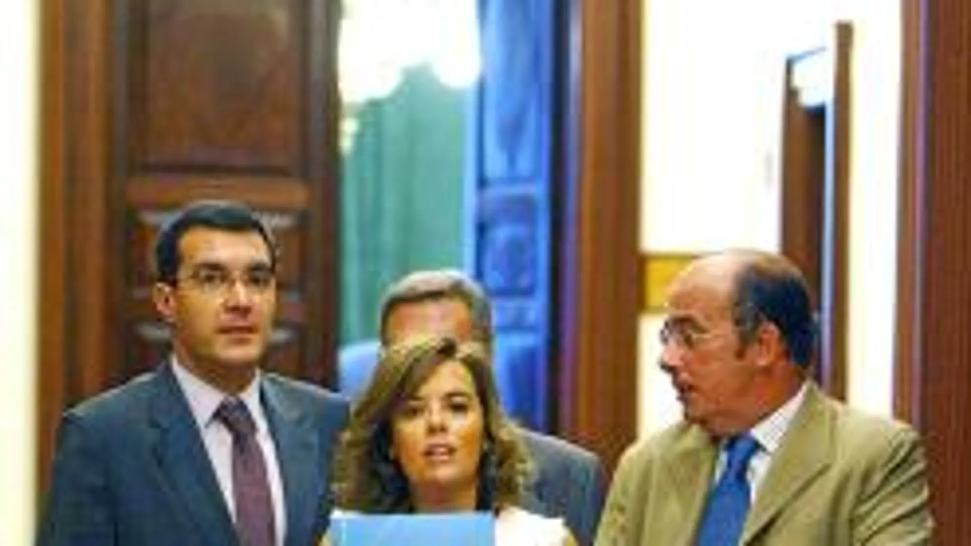 La portavoz del PP en el Congreso, Soraya Sáenz de Santamaría, denunció ayer la falta de interés en la renovación de los órganos constitucionales