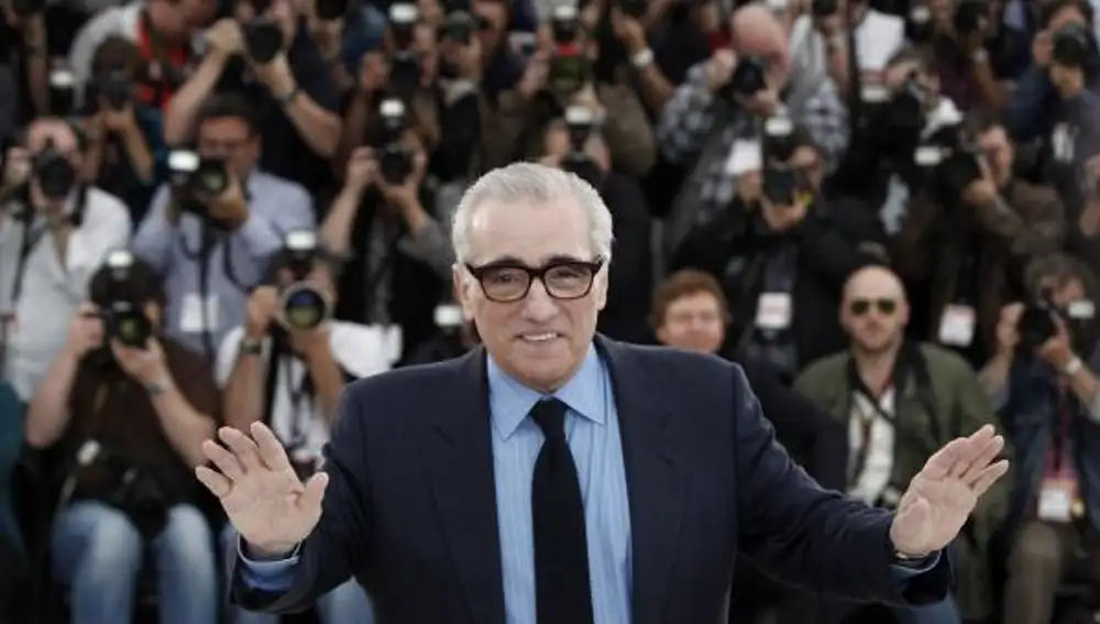 El director estadounidense Martin Scorsese posa durante el pase gráfico para presentar la World Cinema Foundation (WCF) en el Festival internacional de Cine de Cannes 2009