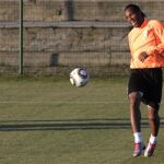 Didier Drogba en un entrenamiento