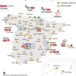 La España inestable: sólo una de cada cuatro capitales ha cerrado un pacto