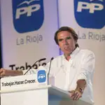  Aznar, ante la pujanza de Ciudadanos: «El voto útil y seguro es el del PP»
