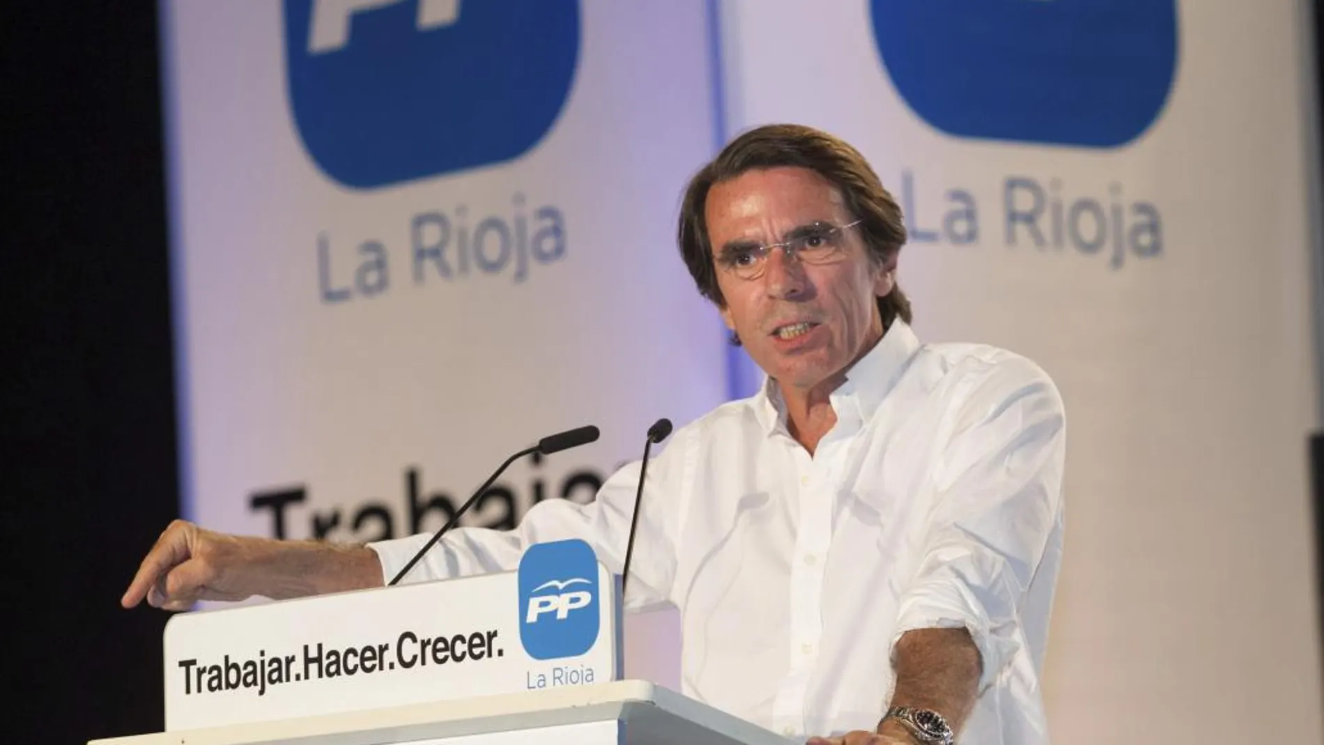 Aznar, ante la pujanza de Ciudadanos: «El voto útil y seguro es el del PP»