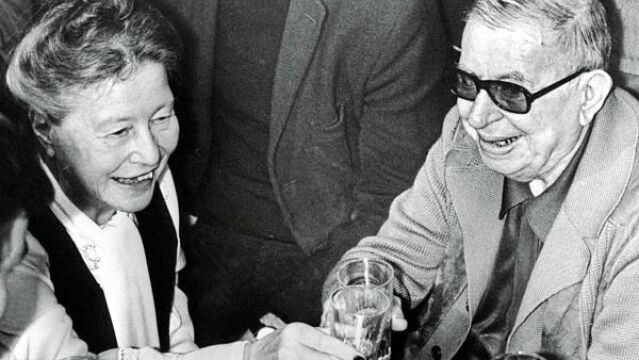 Jean Paul Sartre y Simone de Beauvoir