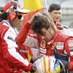 Fernando Alonso, abatido tras perder el título