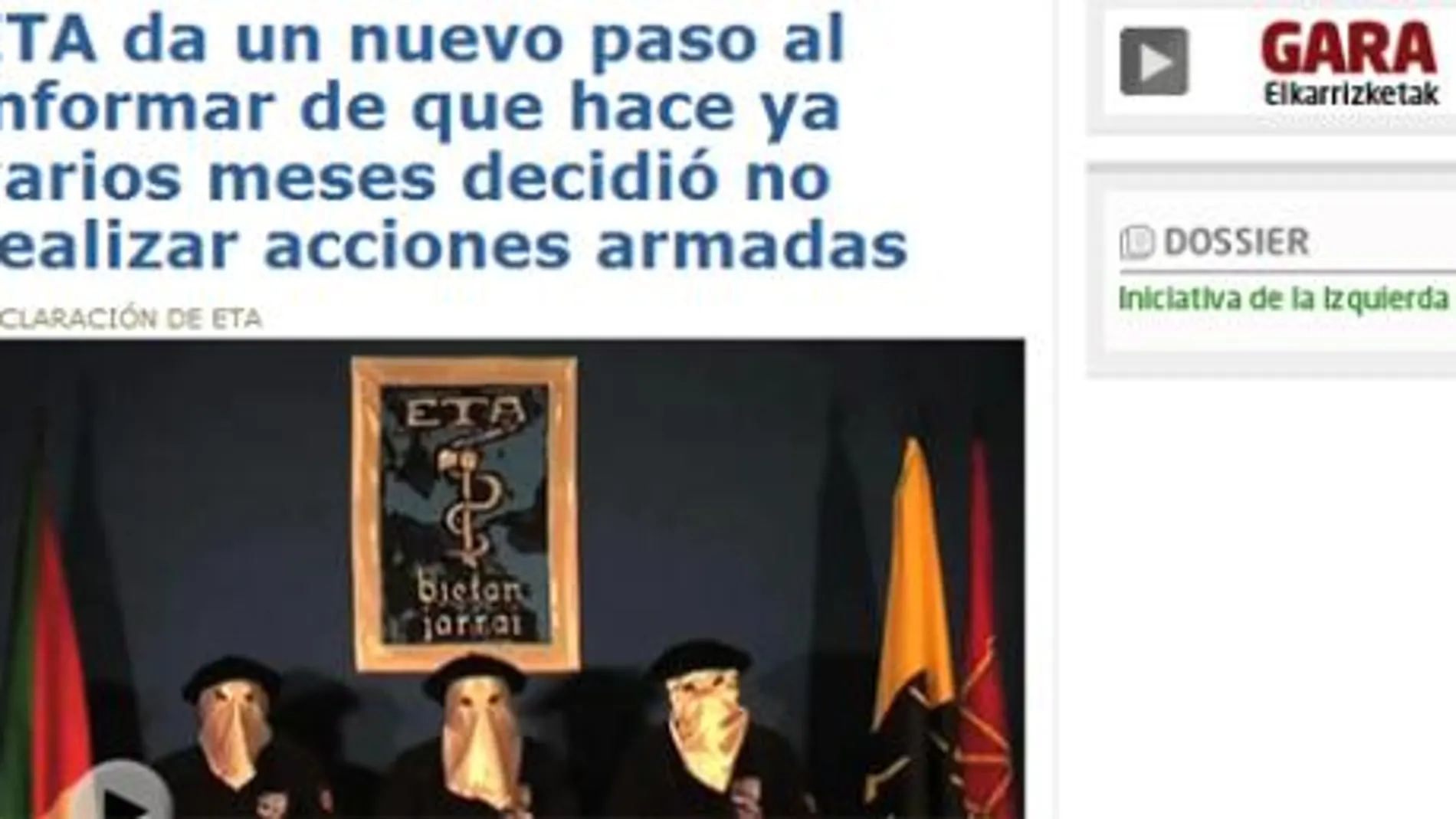 Ni se disuelve, ni entrega las armas
